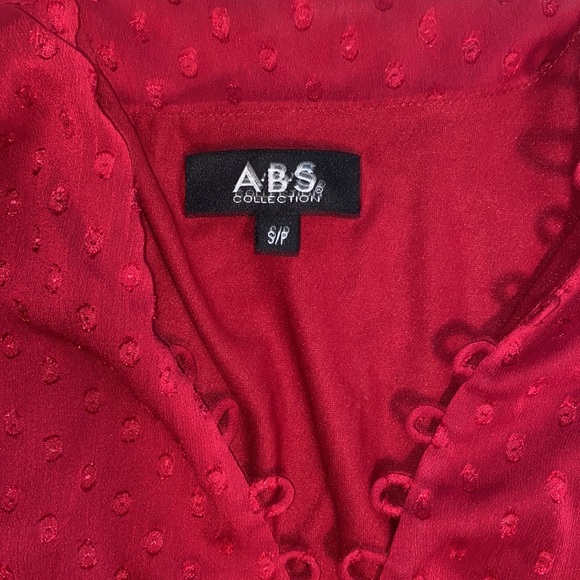 ABS maroon dress small petite - Picture 5 of 5